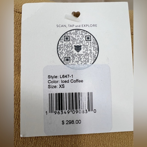 LITA BY CIARA - Long Cardigan Button Down in Iced Coffee Color - XS - Picture 6 of 11